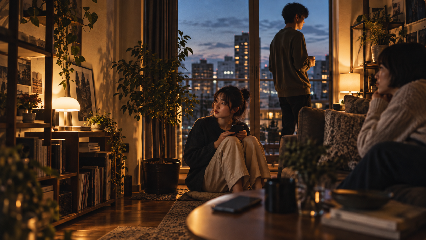 若い人は、SNSをやめたのか。をテーマにしたビジュアル
